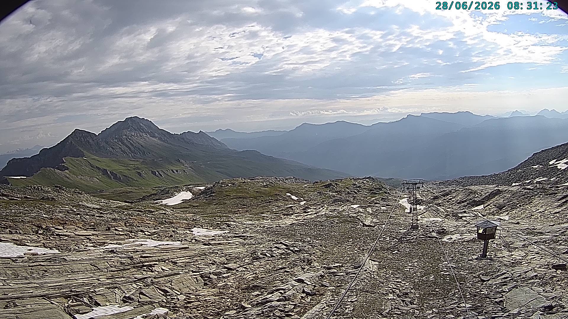 Archiv Foto Webcam Vals 3000: Dachberg