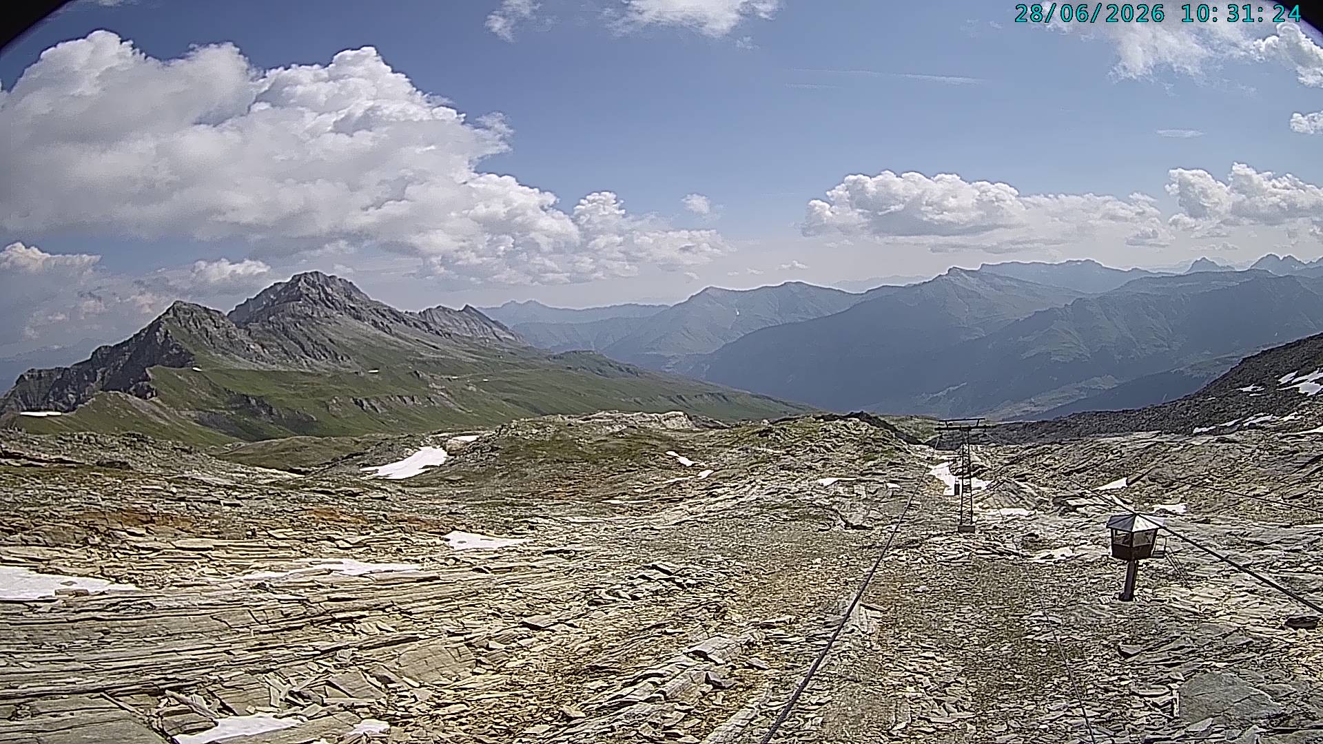 Archiv Foto Webcam Vals 3000: Dachberg