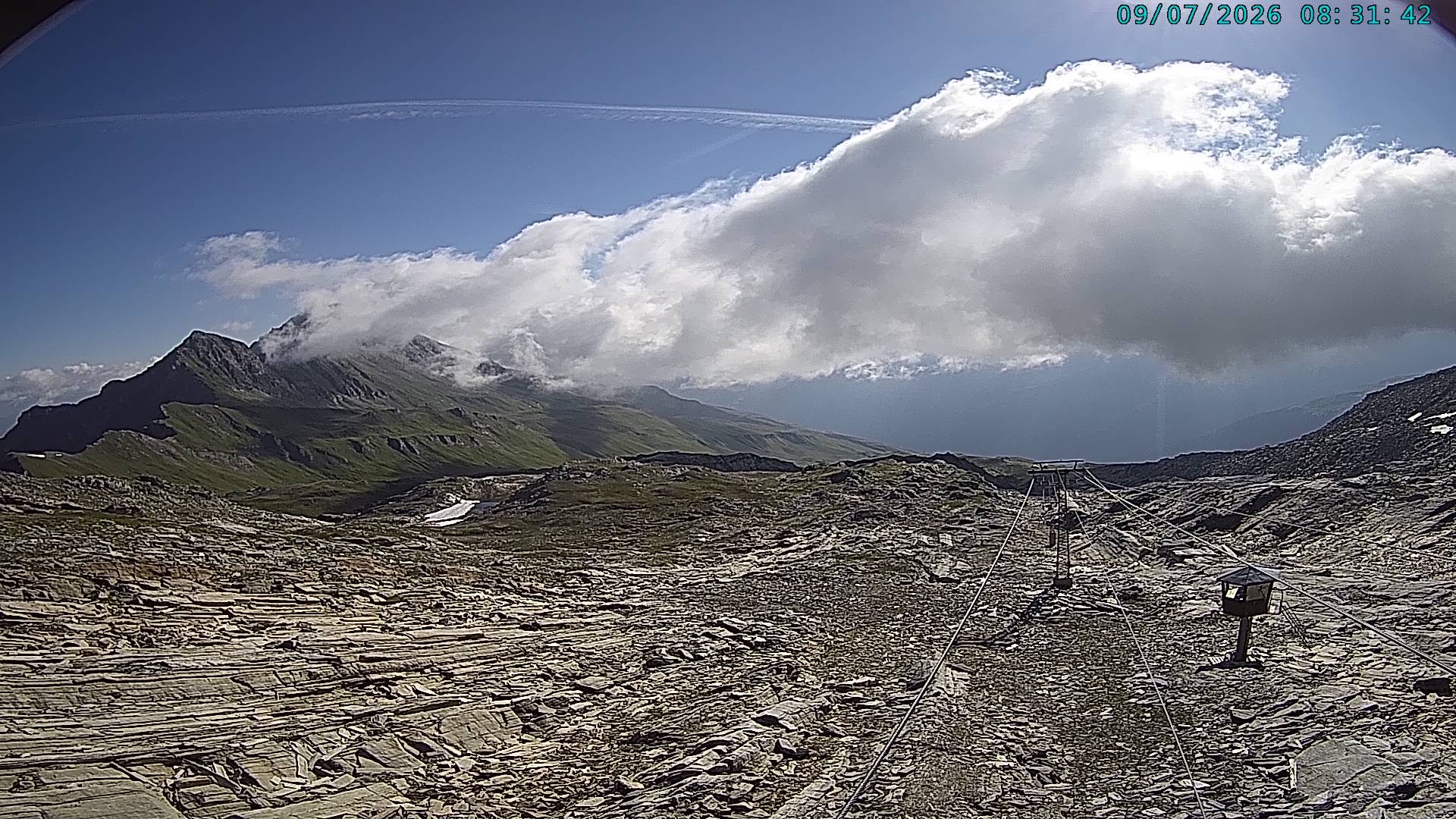 Archiv Foto Webcam Vals 3000: Dachberg