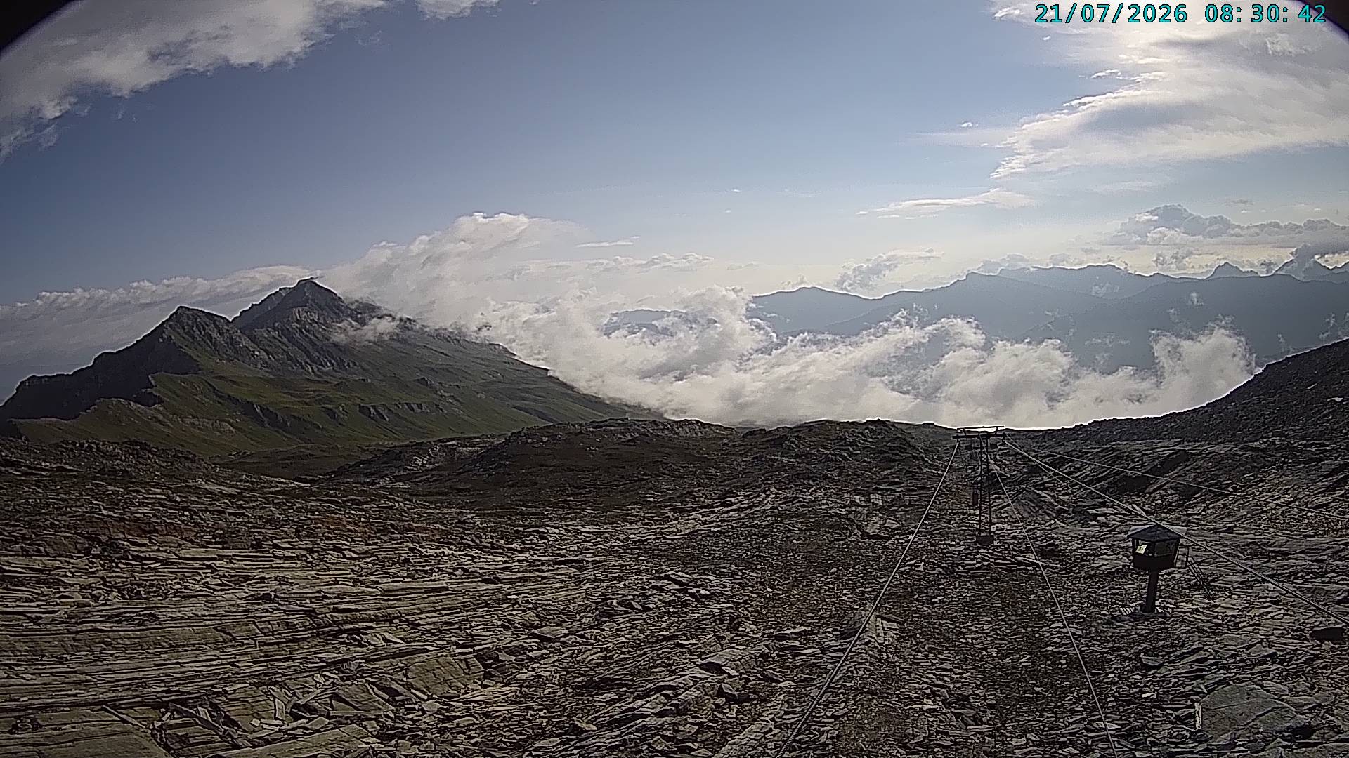Archiv Foto Webcam Vals 3000: Dachberg