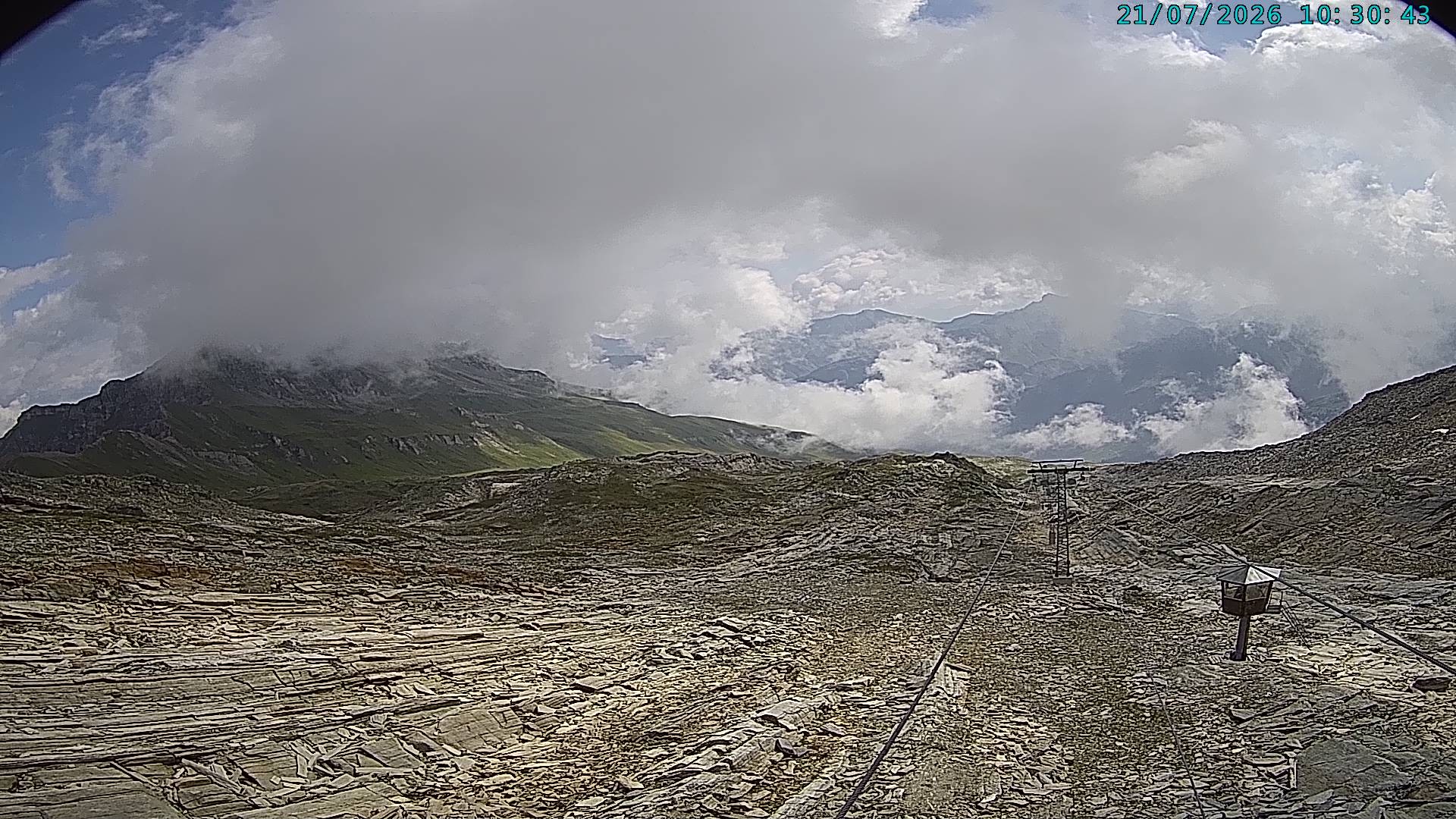 Archiv Foto Webcam Vals 3000: Dachberg