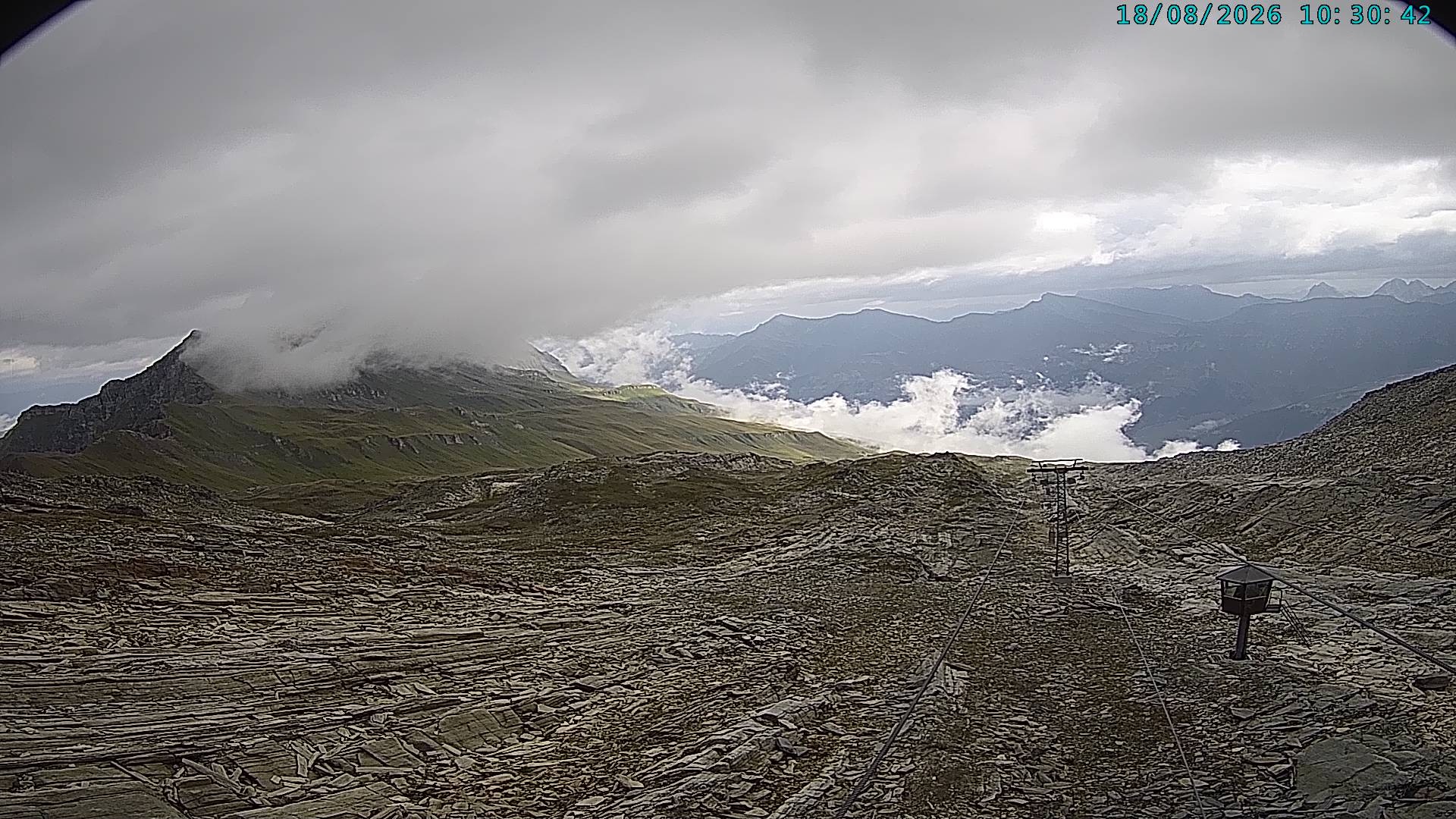 Archiv Foto Webcam Vals 3000: Dachberg