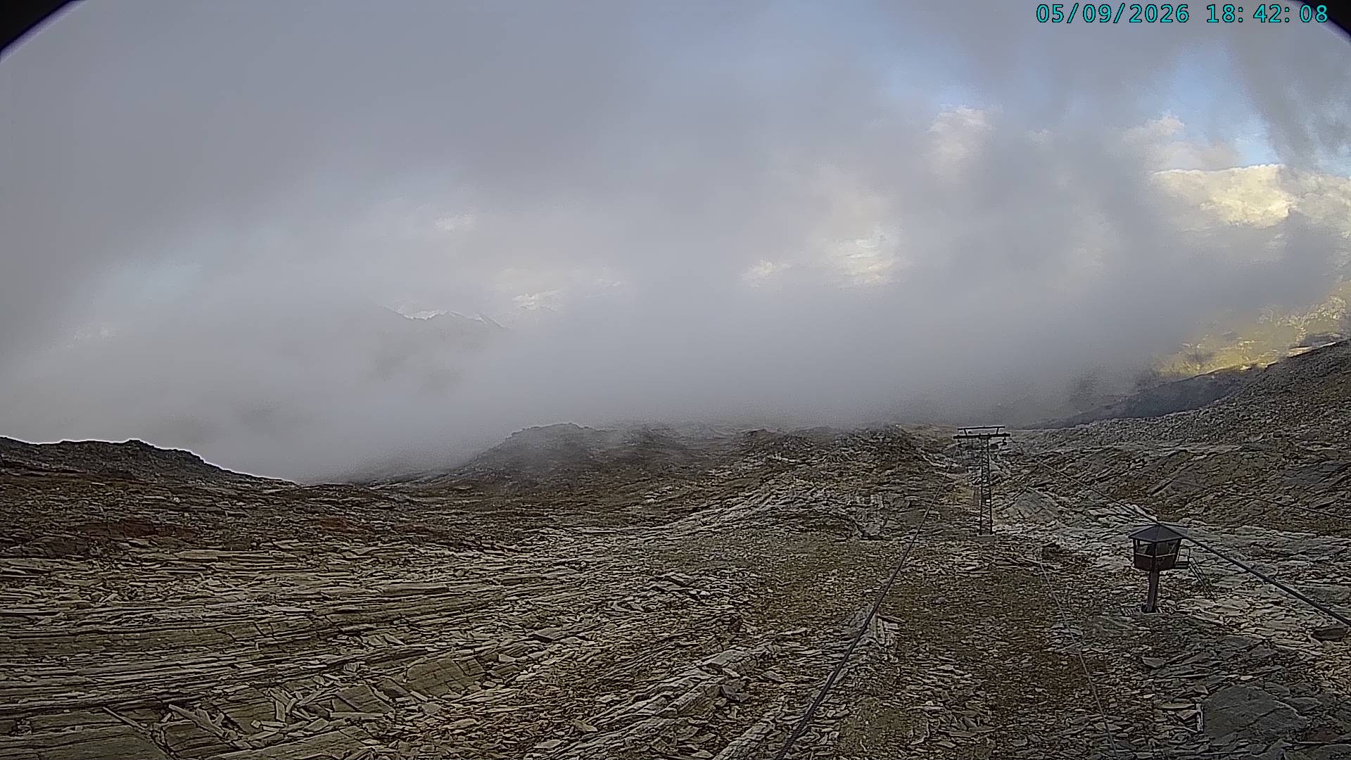 Archiv Foto Webcam Vals 3000: Dachberg