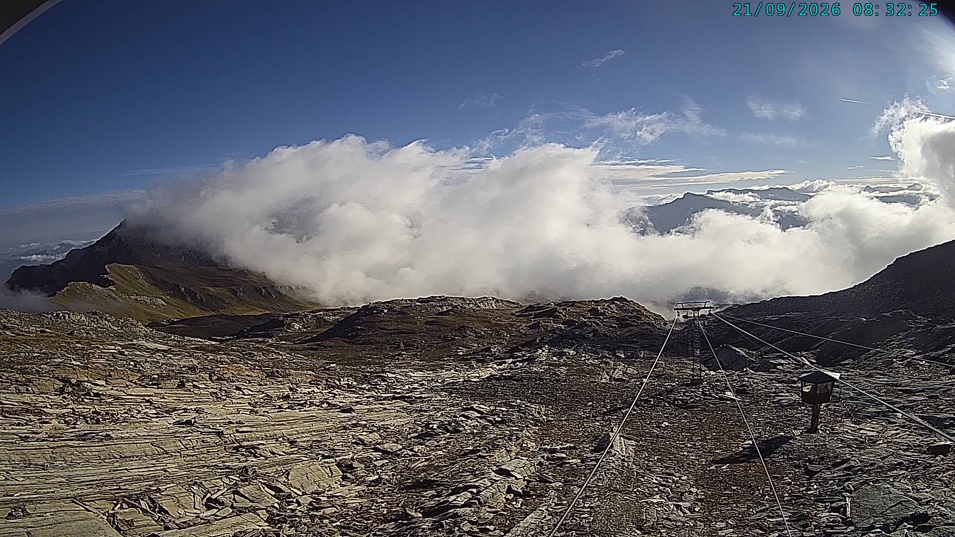 Archiv Foto Webcam Vals 3000: Dachberg