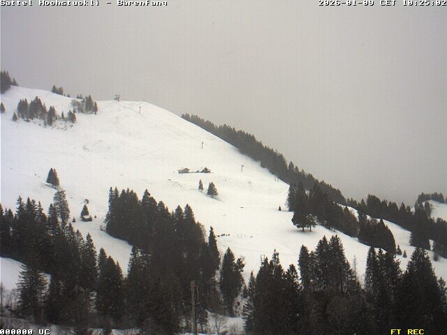 Archived image Webcam mountain restaurant Bärenfang, Hochstuckli Sattel