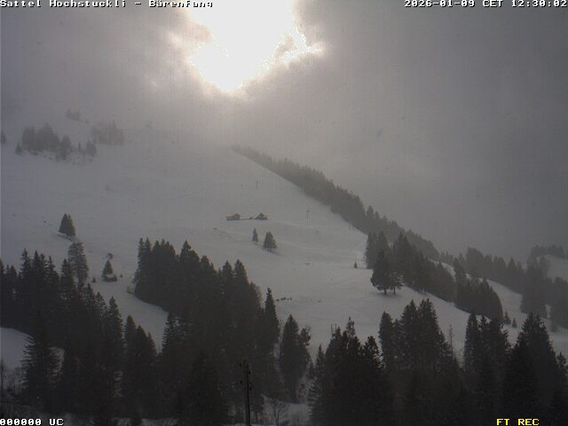 Archived image Webcam mountain restaurant Bärenfang, Hochstuckli Sattel