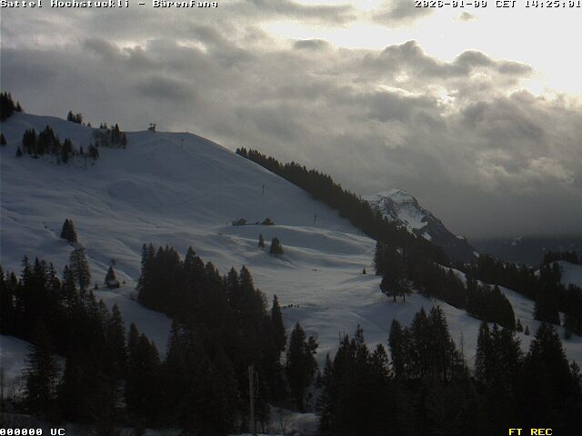 Archiv Foto Webcam Bärenfang, Hochstuckli Sattel