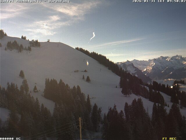 Archiv Foto Webcam Bärenfang, Hochstuckli Sattel