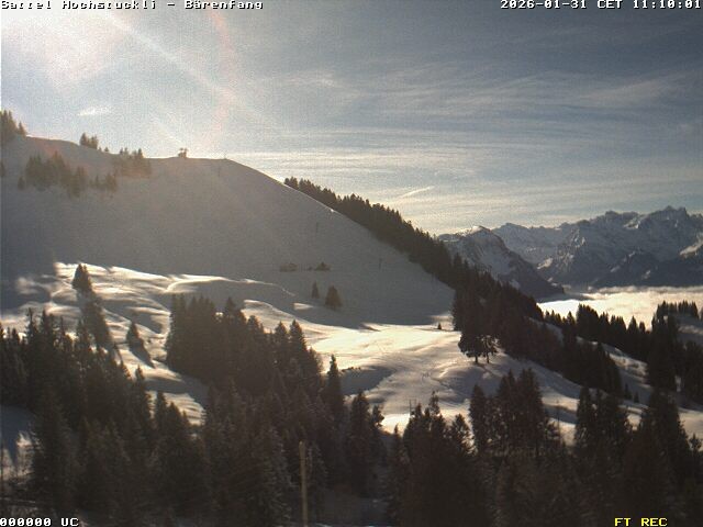 Archiv Foto Webcam Bärenfang, Hochstuckli Sattel