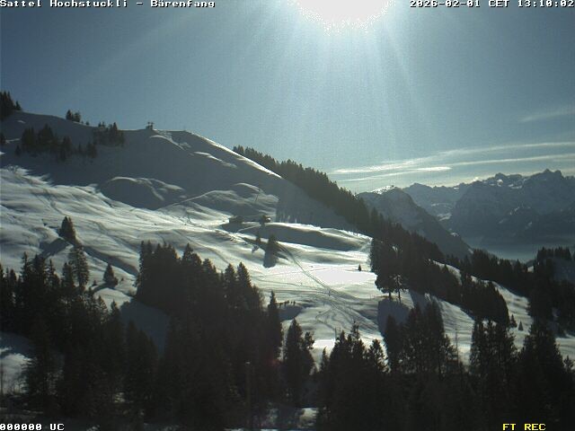 Archiv Foto Webcam Bärenfang, Hochstuckli Sattel