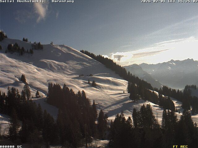 Archiv Foto Webcam Bärenfang, Hochstuckli Sattel