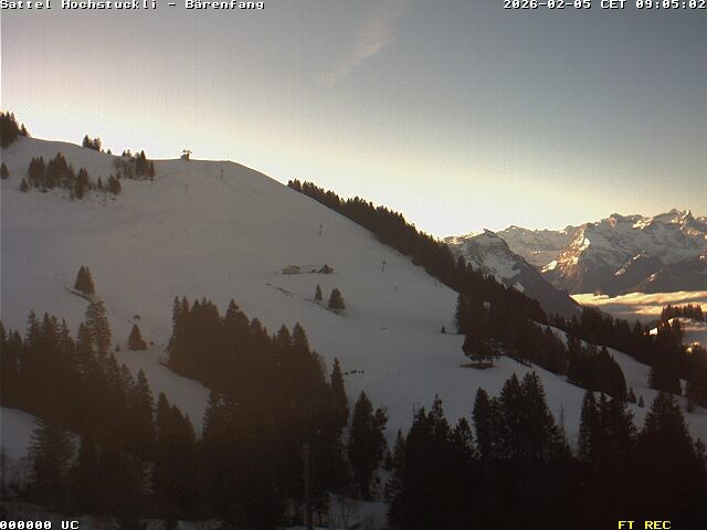 Archiv Foto Webcam Bärenfang, Hochstuckli Sattel