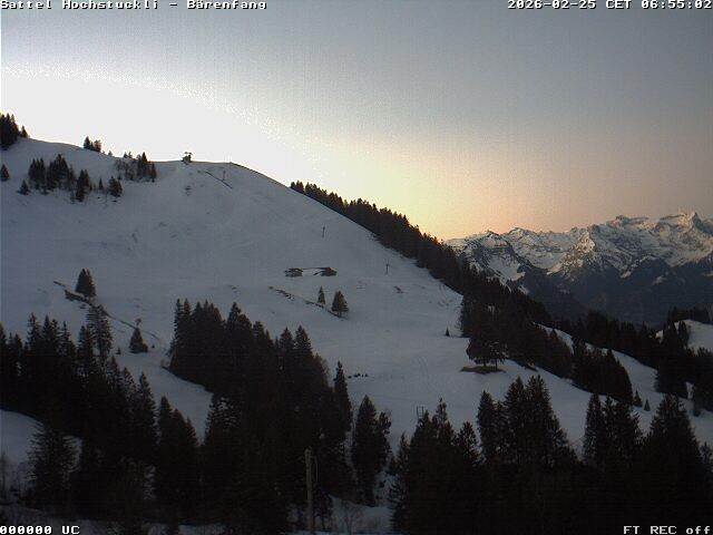 Archiv Foto Webcam Bärenfang, Hochstuckli Sattel