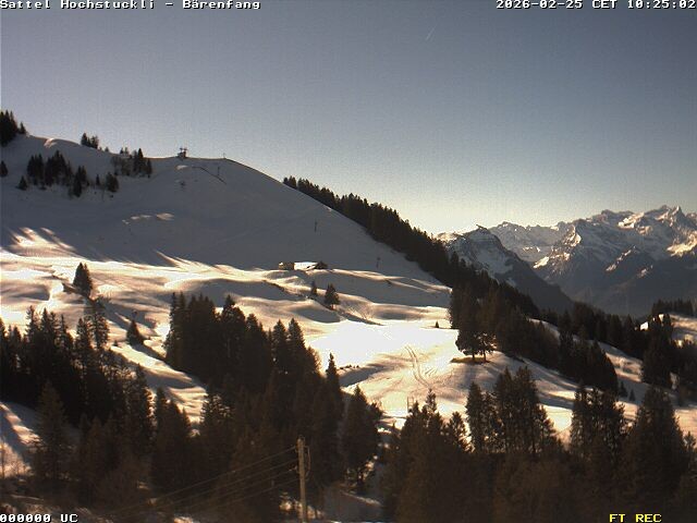 Archiv Foto Webcam Bärenfang, Hochstuckli Sattel