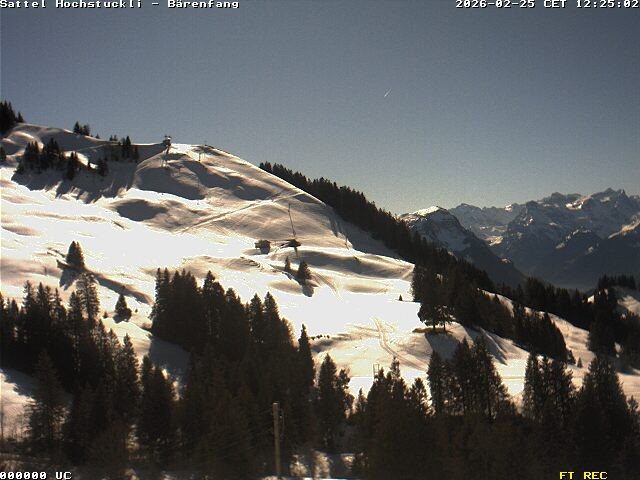 Archiv Foto Webcam Bärenfang, Hochstuckli Sattel