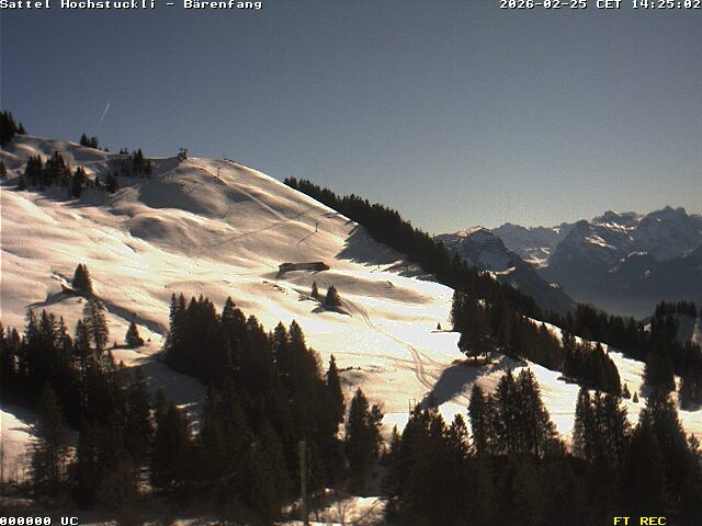 Archiv Foto Webcam Bärenfang, Hochstuckli Sattel