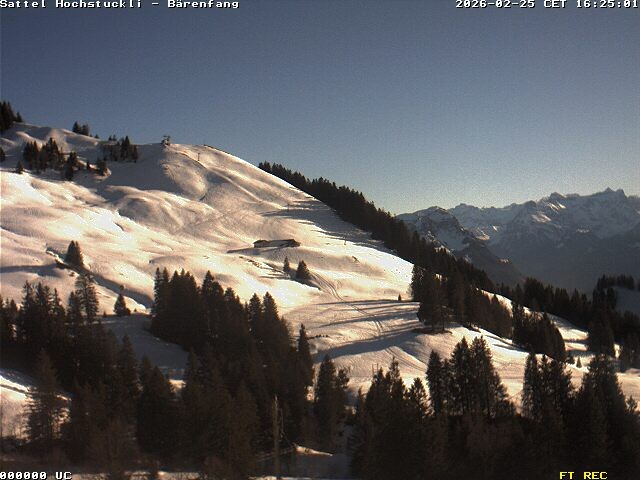 Archiv Foto Webcam Bärenfang, Hochstuckli Sattel