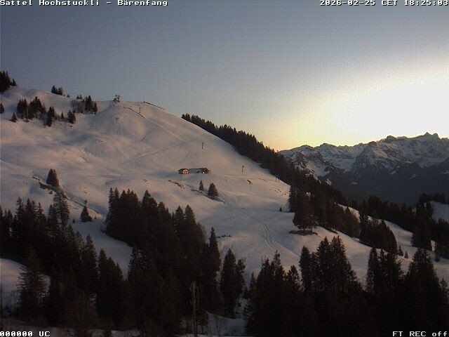 Archiv Foto Webcam Bärenfang, Hochstuckli Sattel