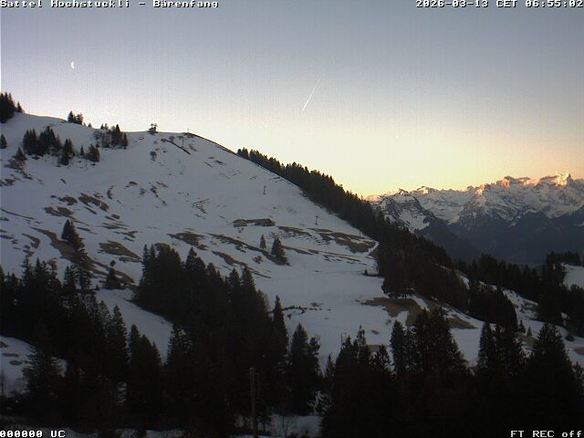 Archiv Foto Webcam Bärenfang, Hochstuckli Sattel