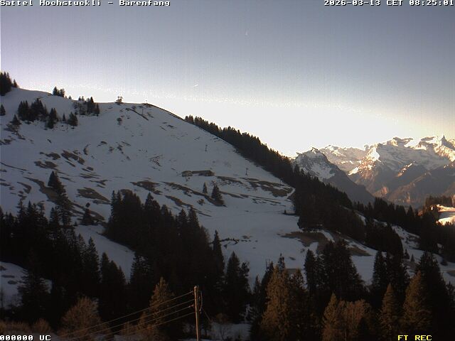 Archiv Foto Webcam Bärenfang, Hochstuckli Sattel