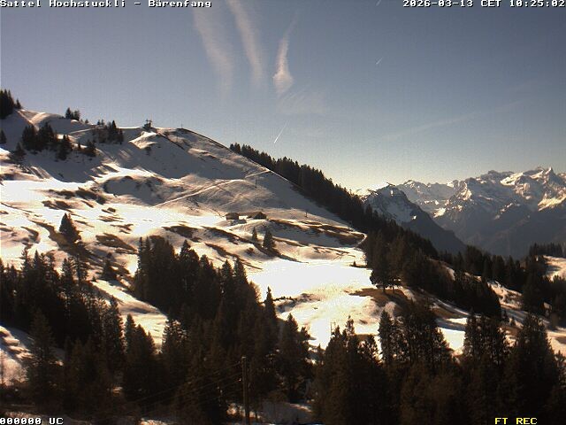 Archiv Foto Webcam Bärenfang, Hochstuckli Sattel