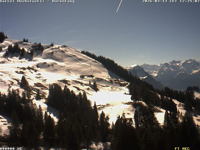 Archiv Foto Webcam Bärenfang, Hochstuckli Sattel