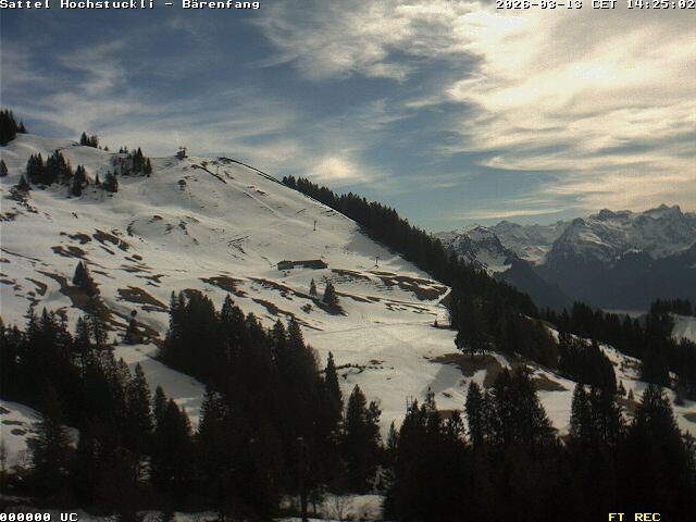 Archiv Foto Webcam Bärenfang, Hochstuckli Sattel