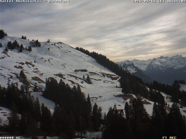 Archiv Foto Webcam Bärenfang, Hochstuckli Sattel