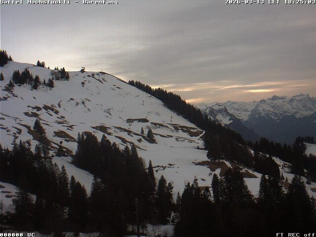 Archiv Foto Webcam Bärenfang, Hochstuckli Sattel