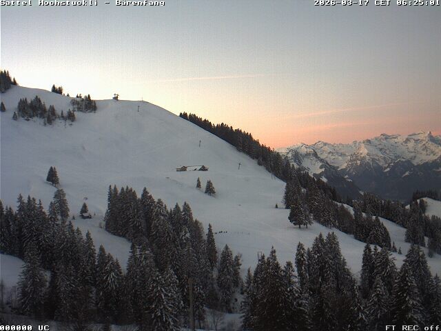 Archiv Foto Webcam Bärenfang, Hochstuckli Sattel