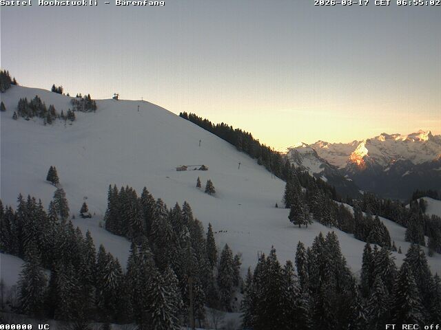 Archiv Foto Webcam Bärenfang, Hochstuckli Sattel