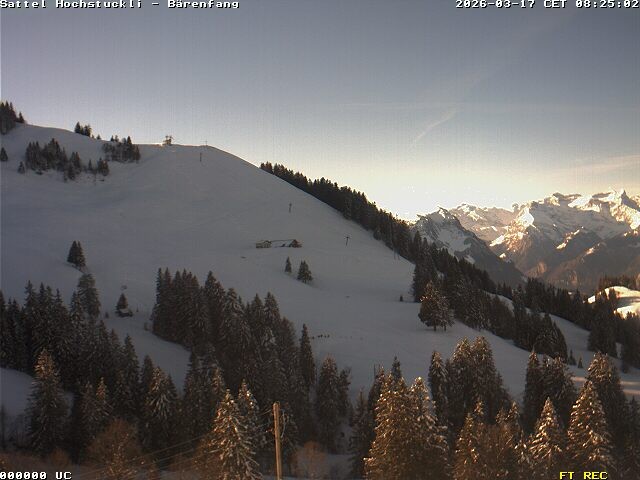 Archiv Foto Webcam Bärenfang, Hochstuckli Sattel