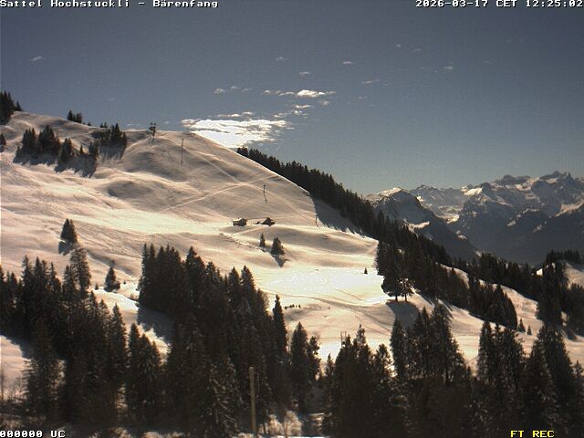 Archiv Foto Webcam Bärenfang, Hochstuckli Sattel