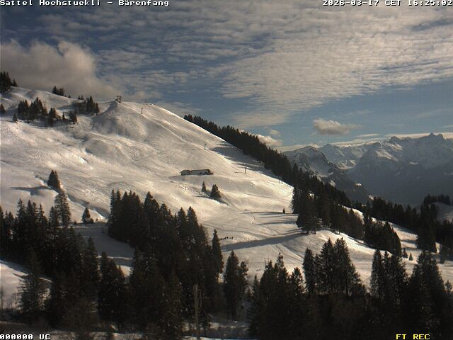 Archiv Foto Webcam Bärenfang, Hochstuckli Sattel