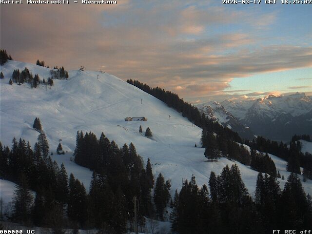 Archiv Foto Webcam Bärenfang, Hochstuckli Sattel