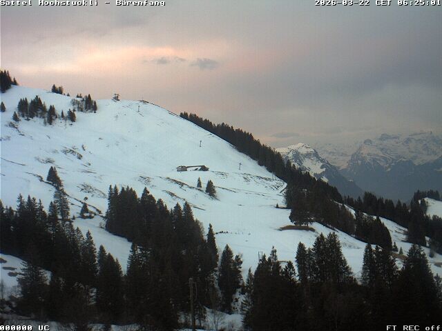 Archiv Foto Webcam Bärenfang, Hochstuckli Sattel