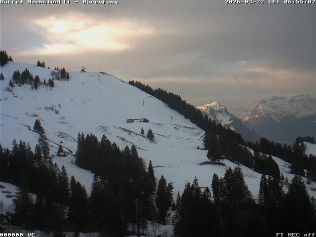 Archiv Foto Webcam Bärenfang, Hochstuckli Sattel