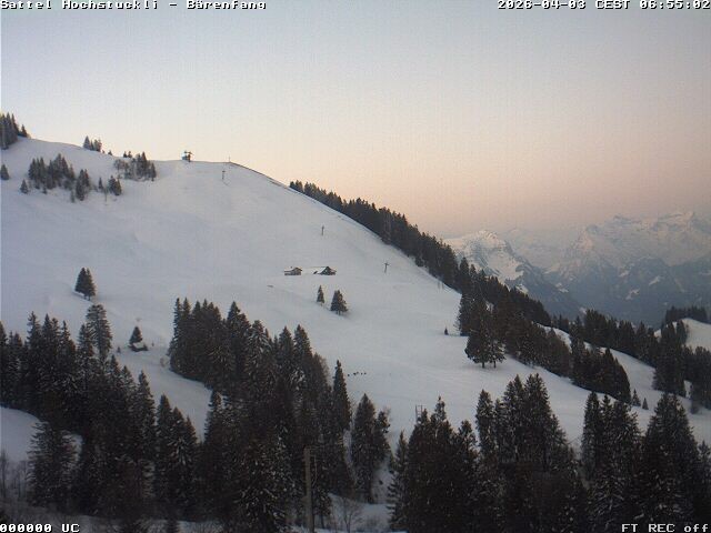 Archiv Foto Webcam Bärenfang, Hochstuckli Sattel