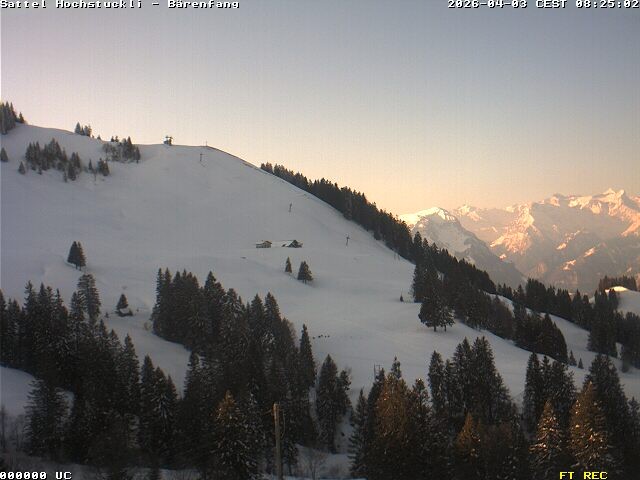 Archiv Foto Webcam Bärenfang, Hochstuckli Sattel