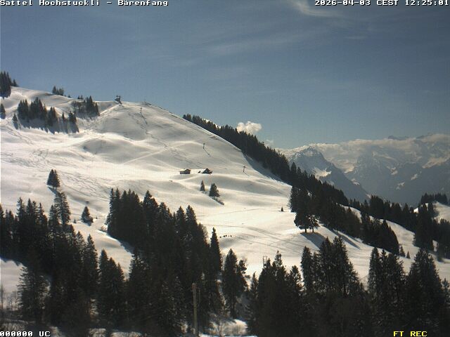 Archiv Foto Webcam Bärenfang, Hochstuckli Sattel