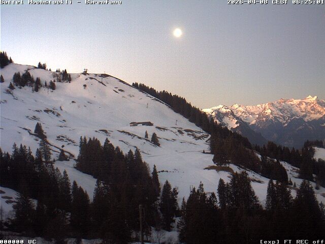 Archiv Foto Webcam Bärenfang, Hochstuckli Sattel