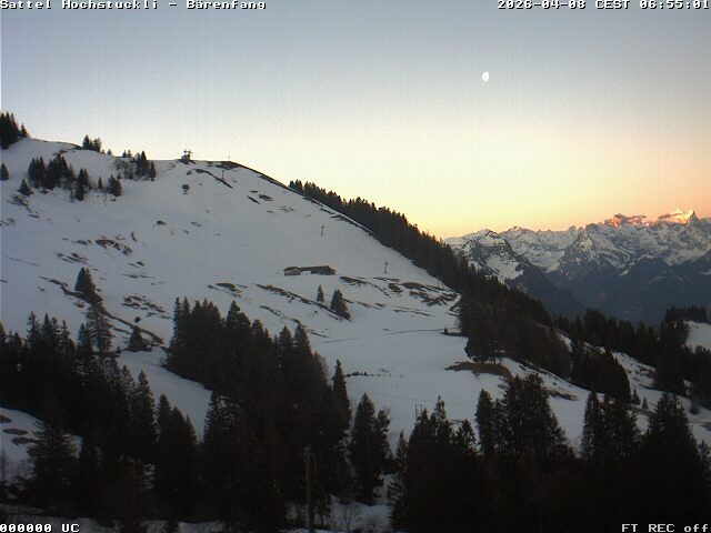 Archiv Foto Webcam Bärenfang, Hochstuckli Sattel