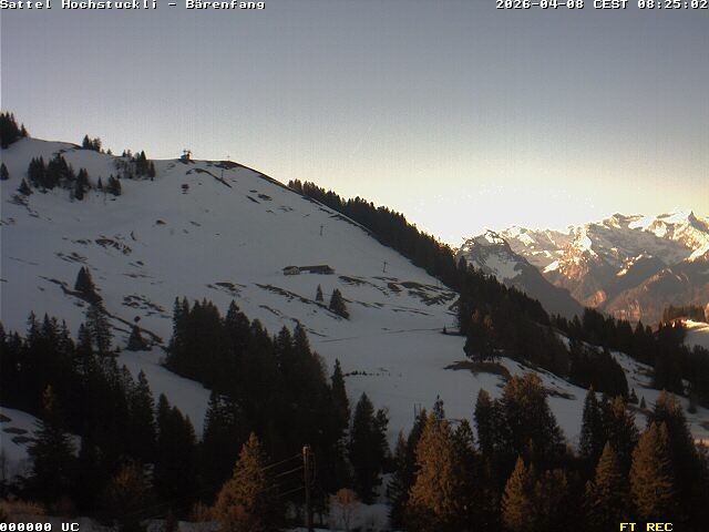 Archiv Foto Webcam Bärenfang, Hochstuckli Sattel