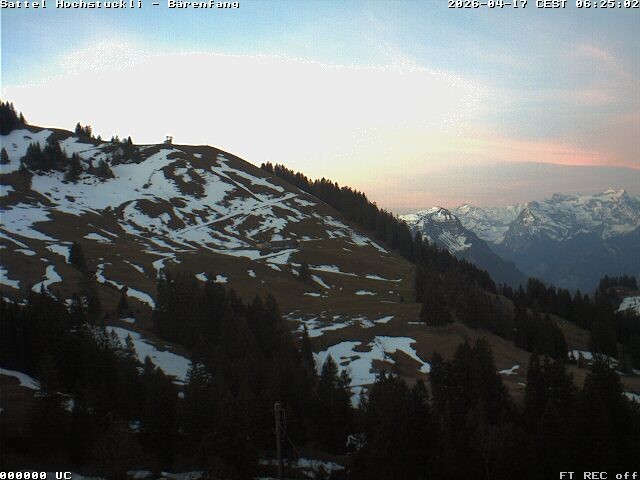 Archiv Foto Webcam Bärenfang, Hochstuckli Sattel