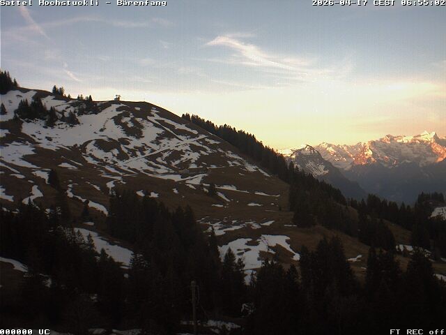 Archiv Foto Webcam Bärenfang, Hochstuckli Sattel