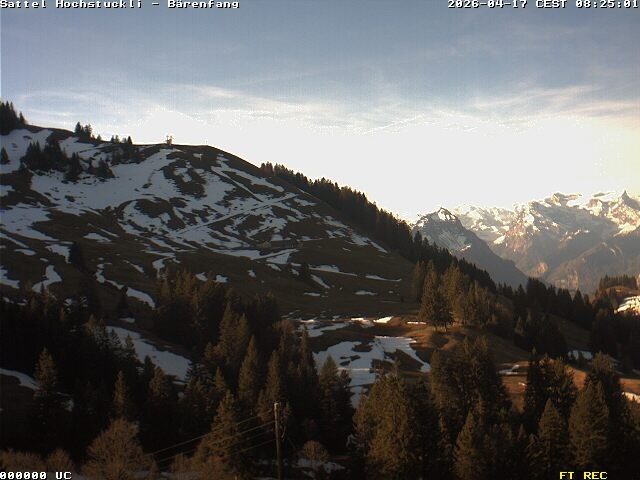 Archiv Foto Webcam Bärenfang, Hochstuckli Sattel