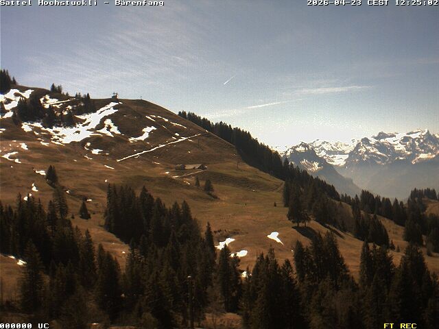 Archiv Foto Webcam Bärenfang, Hochstuckli Sattel