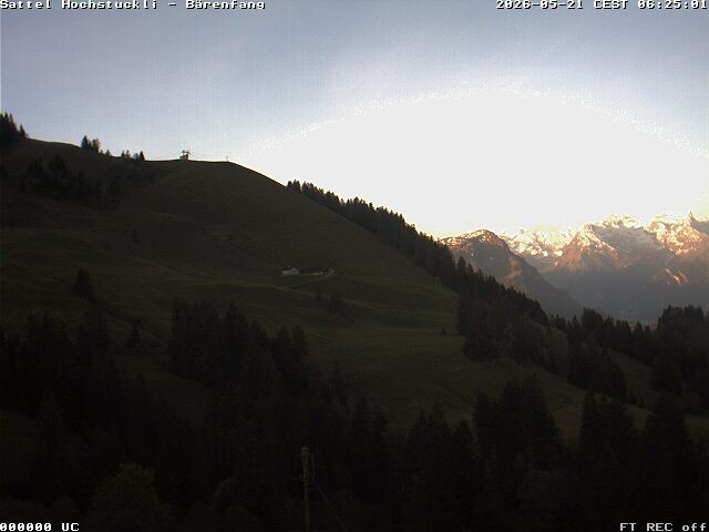 Archiv Foto Webcam Bärenfang, Hochstuckli Sattel