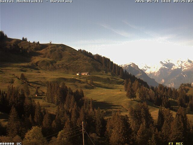 Archiv Foto Webcam Bärenfang, Hochstuckli Sattel