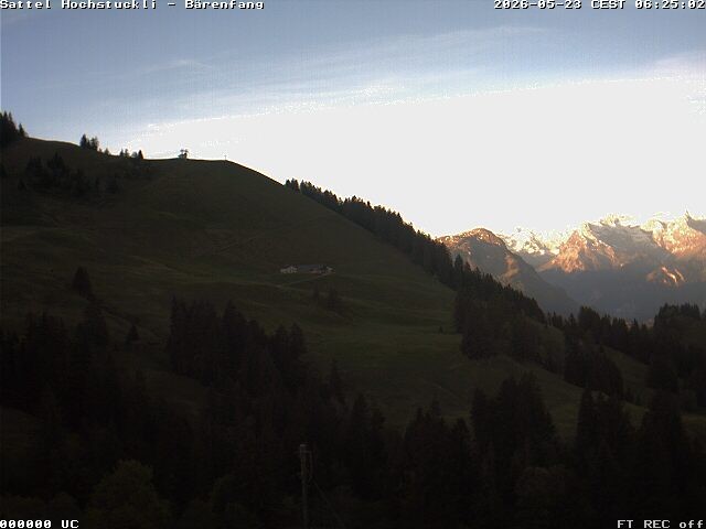 Archiv Foto Webcam Bärenfang, Hochstuckli Sattel
